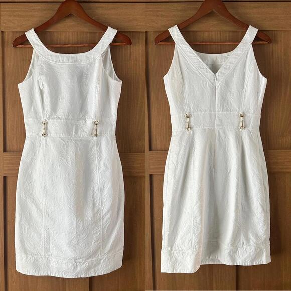 Vineyard Vines Dresses & Skirts - Vineyard Vines For Kentucky Derby White Textured Mini Dress Women’s size 6